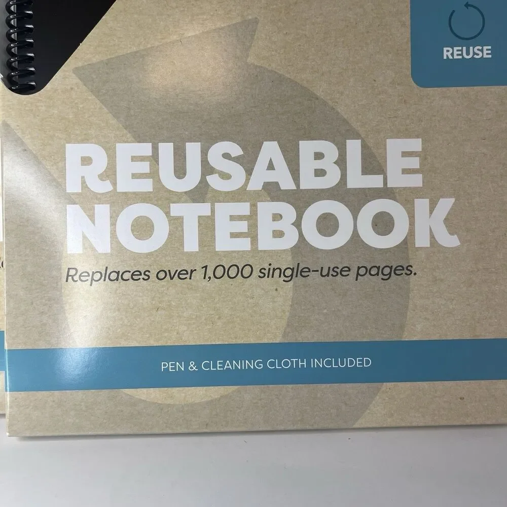 Lot of 2 Aeronote Reusable Spiral Notebook (8.5